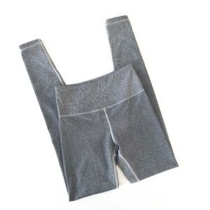 Zyia Womens 2 Black White Dotted High Rise Full Length Leggings